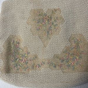 Fabulous Vintage Faux Pearl Purse with beading. Old movie star glamour